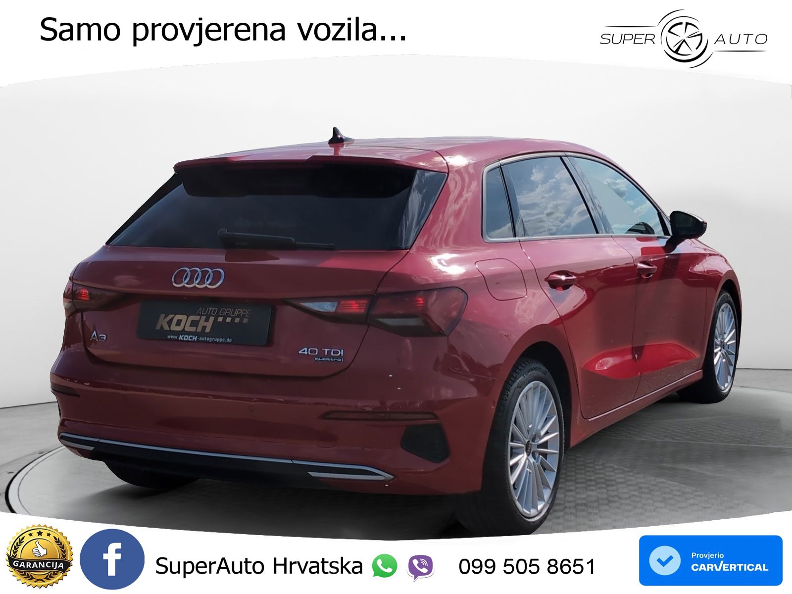 Audi A3 40 TDI (200 KS) quattro S tronic LED+GR SJED+ACC
