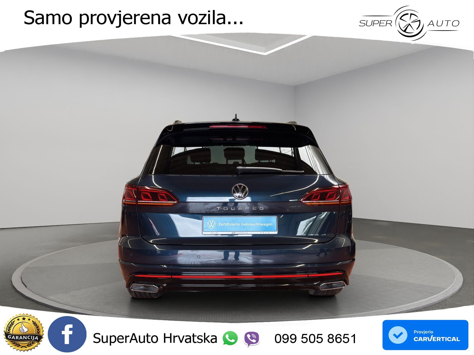 Volkswagen Touareg 3.0 V6 TDI (286 KS) 4MOTION Tiptronic ZRAČNI+ACC+GR SJED+KAM+PANO