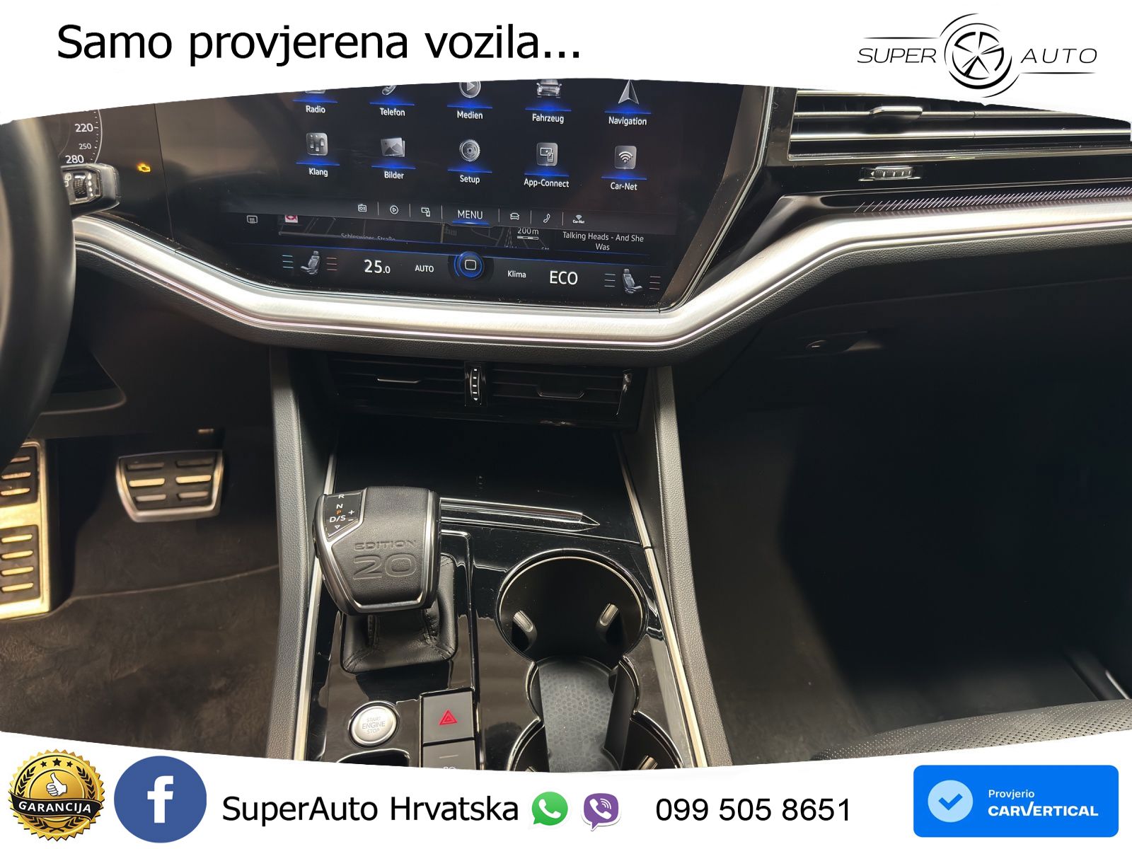 Volkswagen Touareg 3.0 V6 TDI (286 KS) 4MOTION Tiptronic ZRAČNI+ACC+GR SJED+KAM+PANO