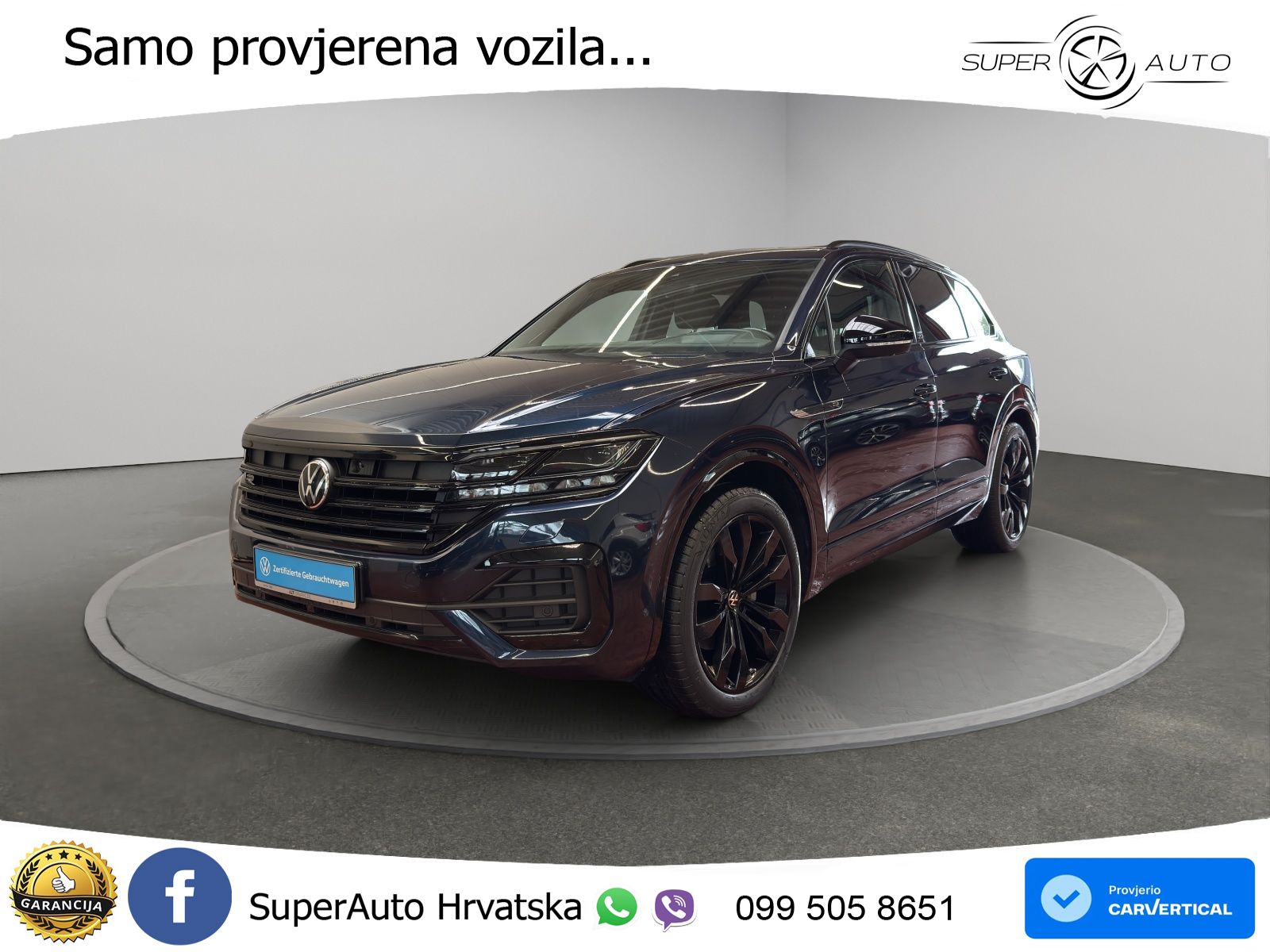 Volkswagen Touareg 3.0 V6 TDI (286 KS) 4MOTION Tiptronic ZRAČNI+ACC+GR SJED+KAM+PANO