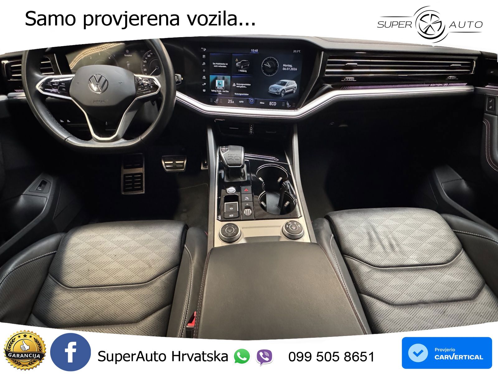 Volkswagen Touareg 3.0 V6 TDI (286 KS) 4MOTION Tiptronic ZRAČNI+ACC+GR SJED+KAM+PANO