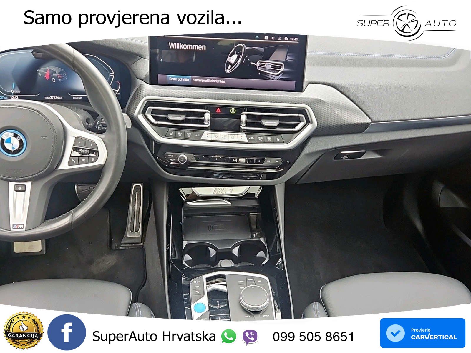 BMW iX3 80 kWh (286 KS) M Sport LED+GR SJED+ACC
