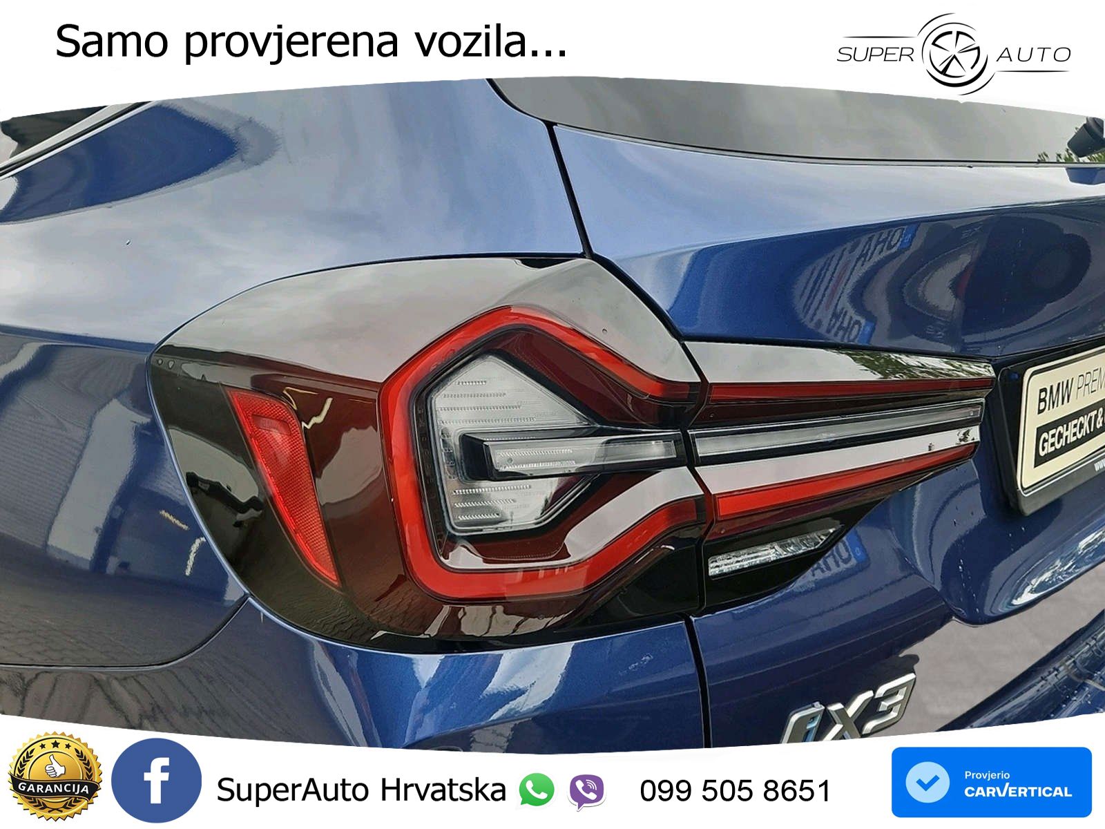 BMW iX3 80 kWh (286 KS) M Sport LED+GR SJED+ACC