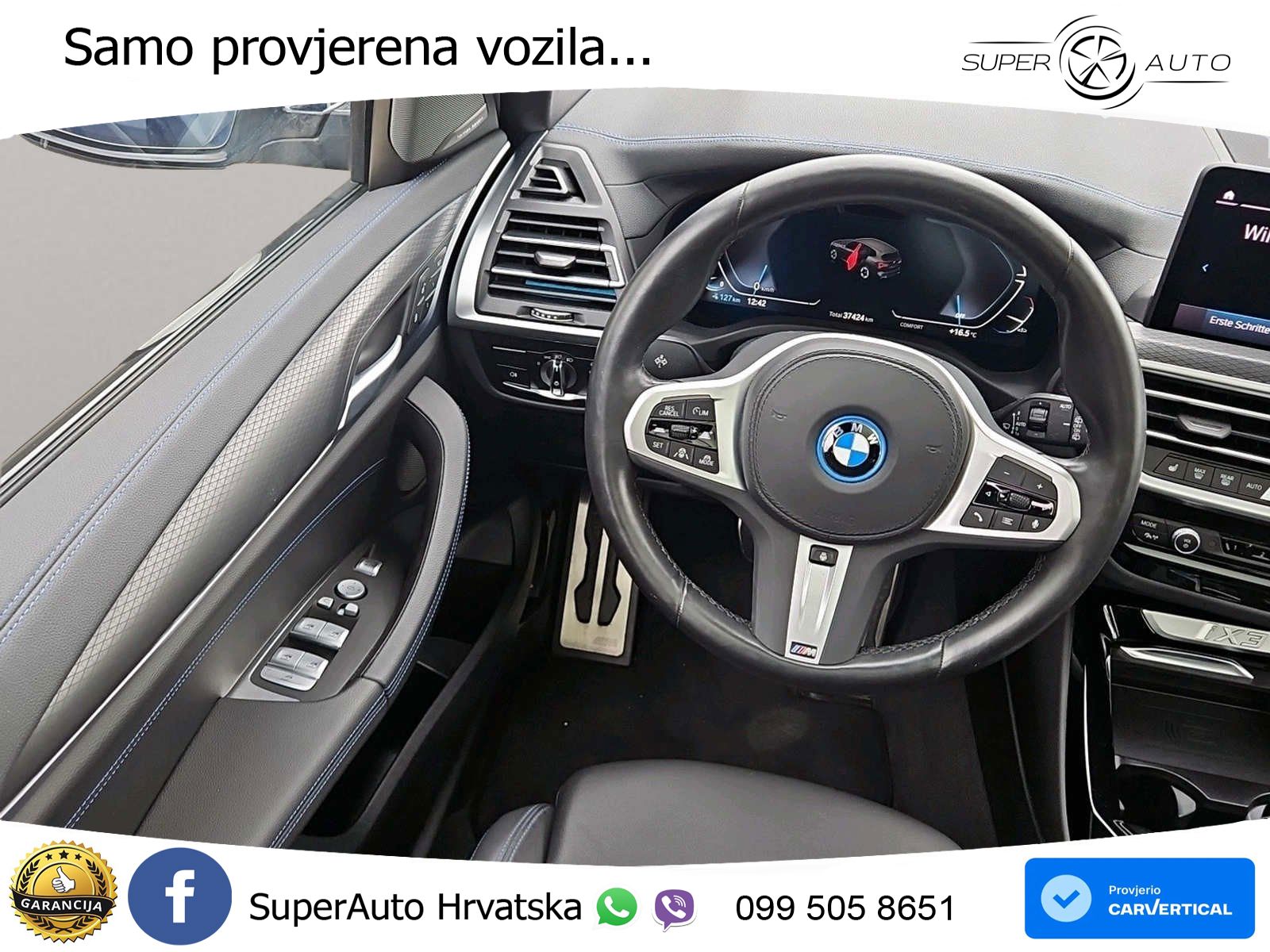 BMW iX3 80 kWh (286 KS) M Sport LED+GR SJED+ACC