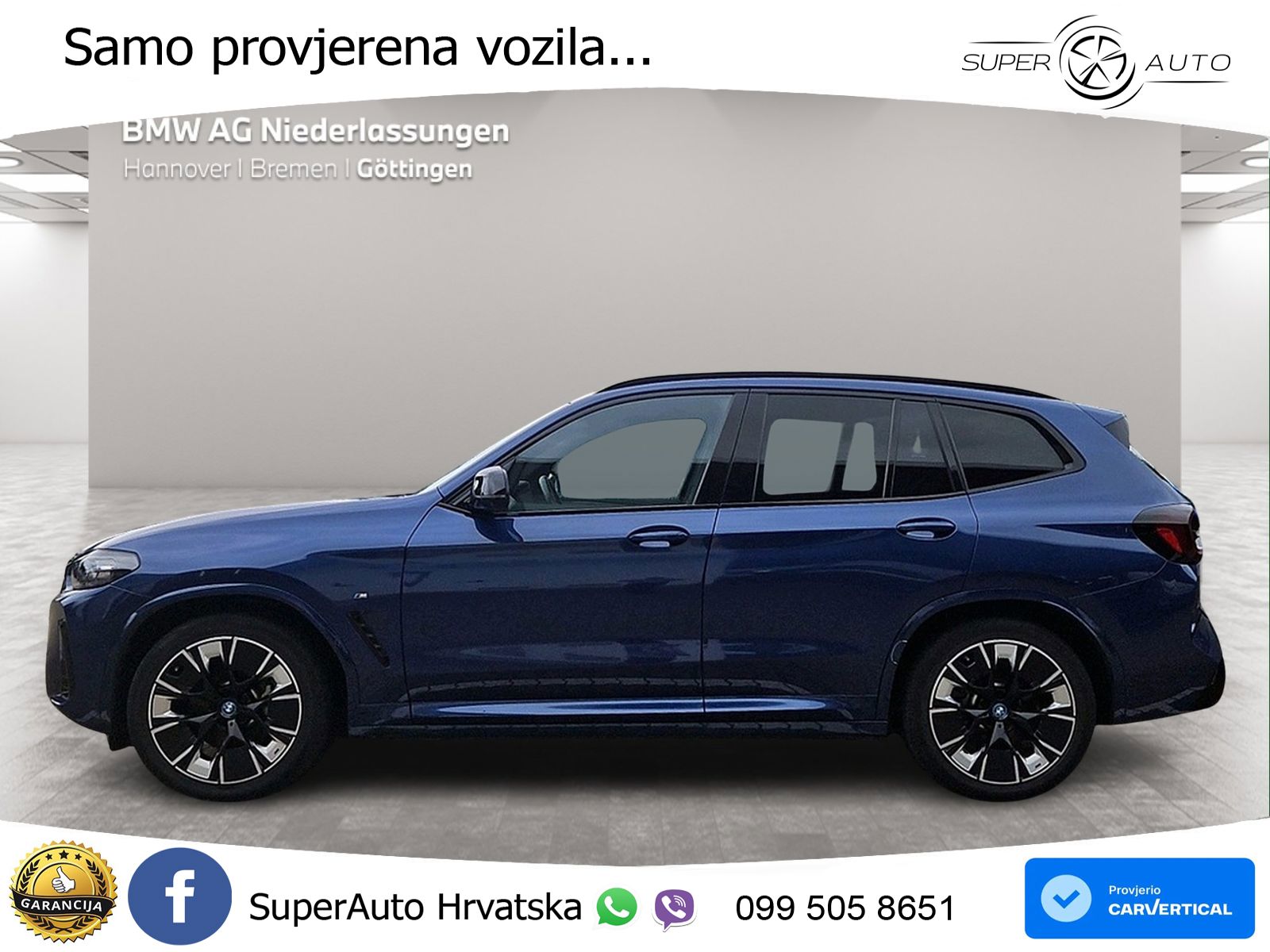 BMW iX3 80 kWh (286 KS) M Sport LED+GR SJED+ACC
