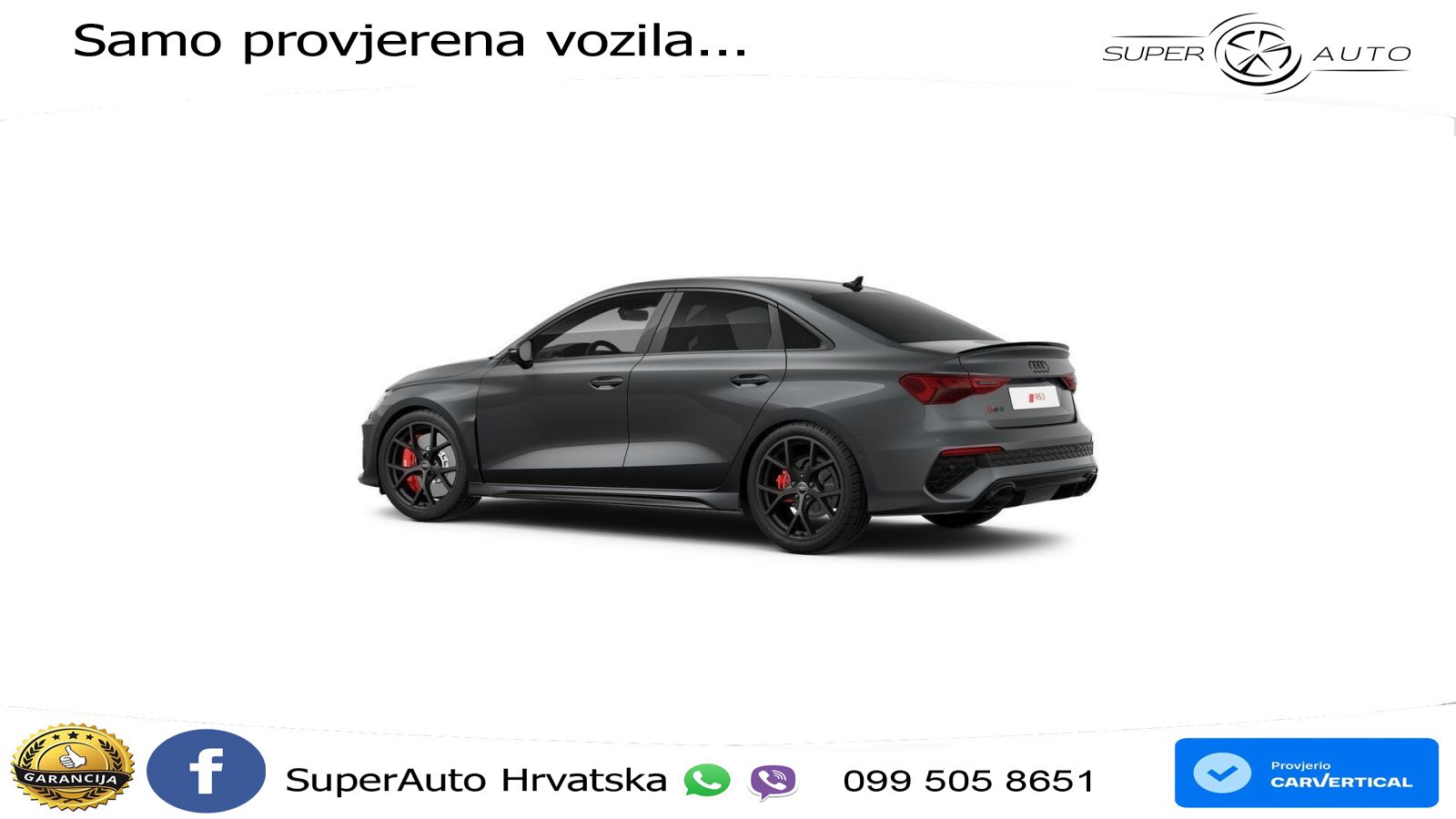Audi RS3 Sedan 2.5 TFSI (400 KS) quattro S tronic LED+GR SJED+ACC