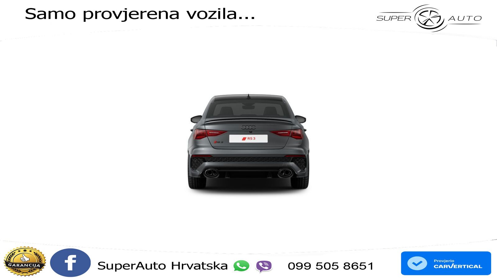 Audi RS3 Sedan 2.5 TFSI (400 KS) quattro S tronic LED+GR SJED+ACC