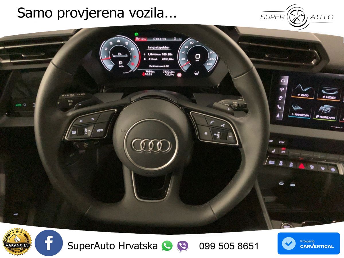Audi A3 Sportback 30 TFSI (116 KS) Mild Hybrid S tronic S line LED+GR SJED+ACC