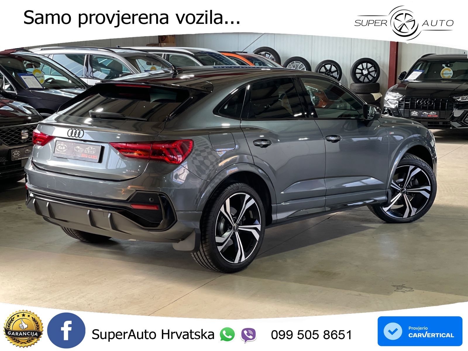 Audi Q3 Sportback 40 TFSI (190 KS) quattro S tronic S line LED+GR SJED+ACC
