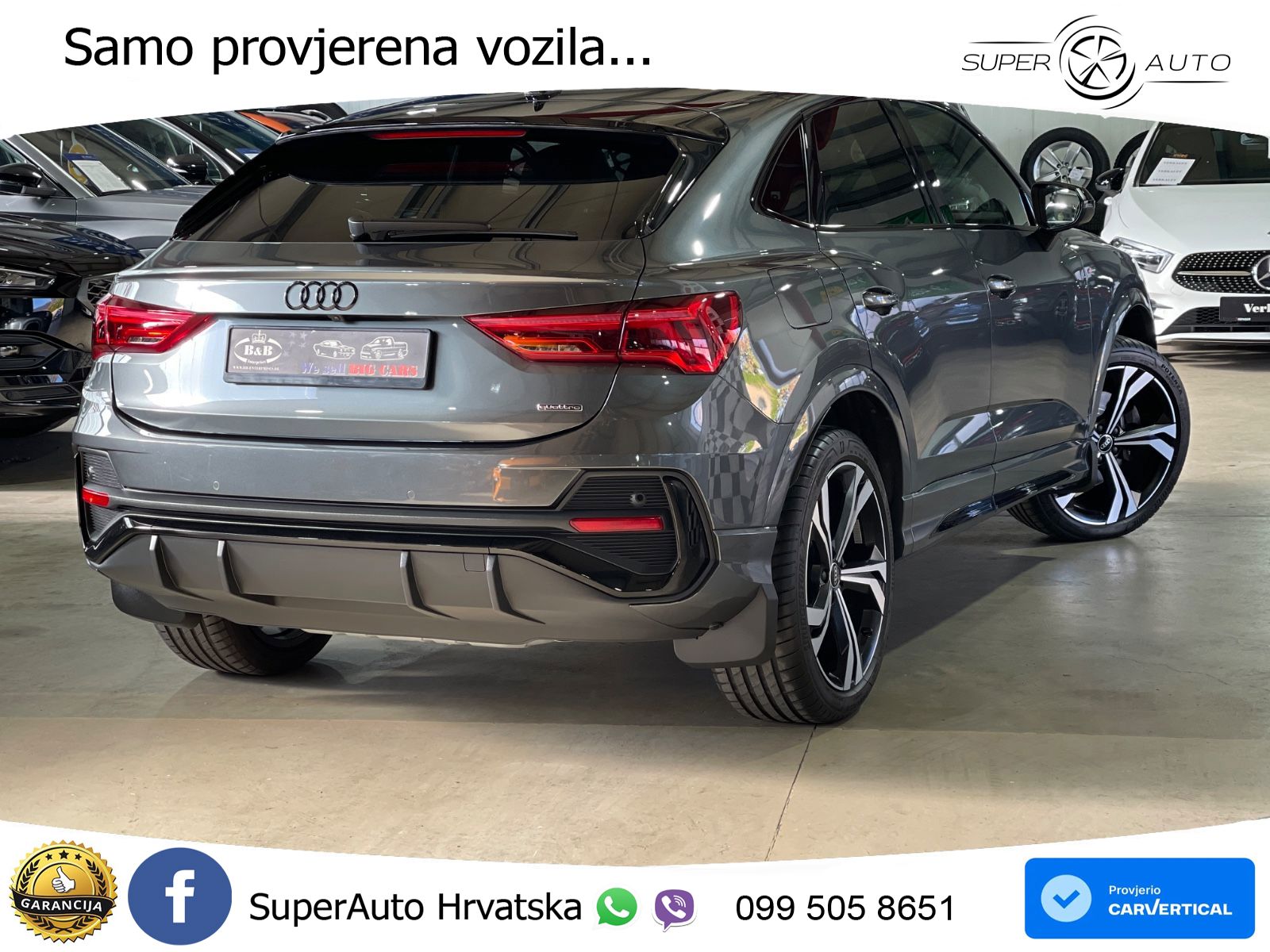 Audi Q3 Sportback 40 TFSI (190 KS) quattro S tronic S line LED+GR SJED+ACC