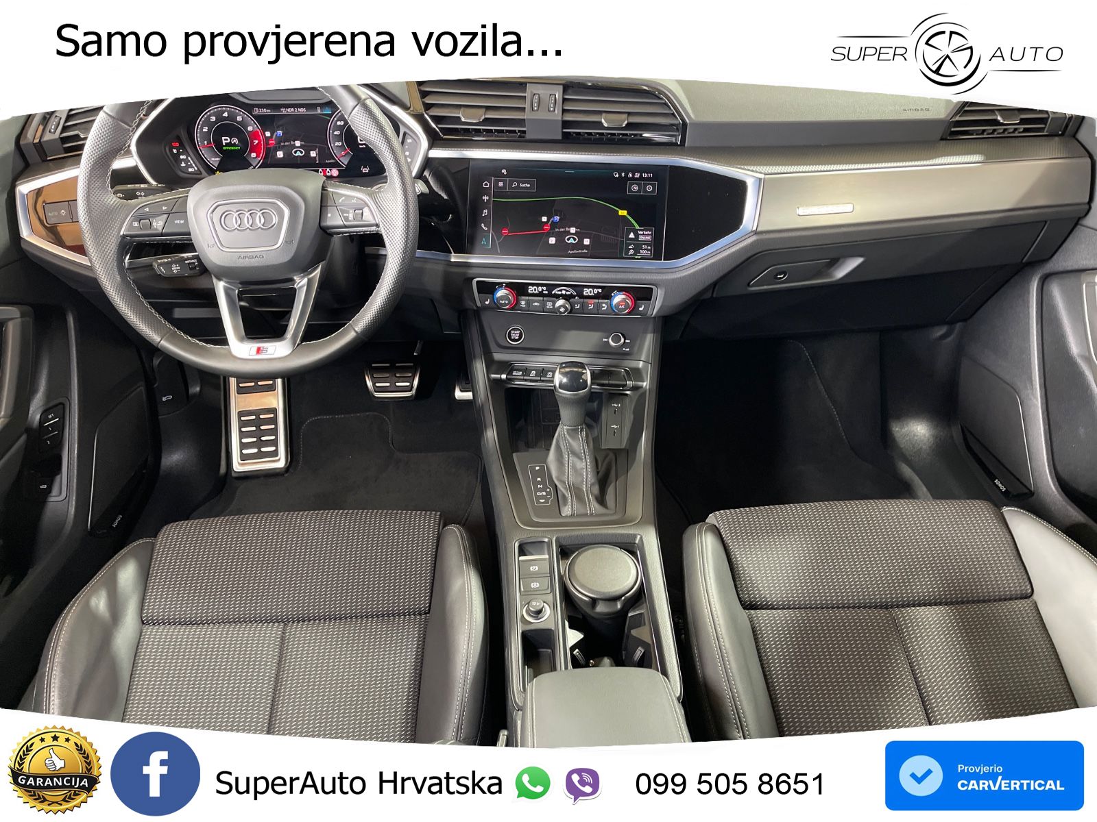 Audi Q3 Sportback 40 TFSI (190 KS) quattro S tronic S line LED+GR SJED+ACC