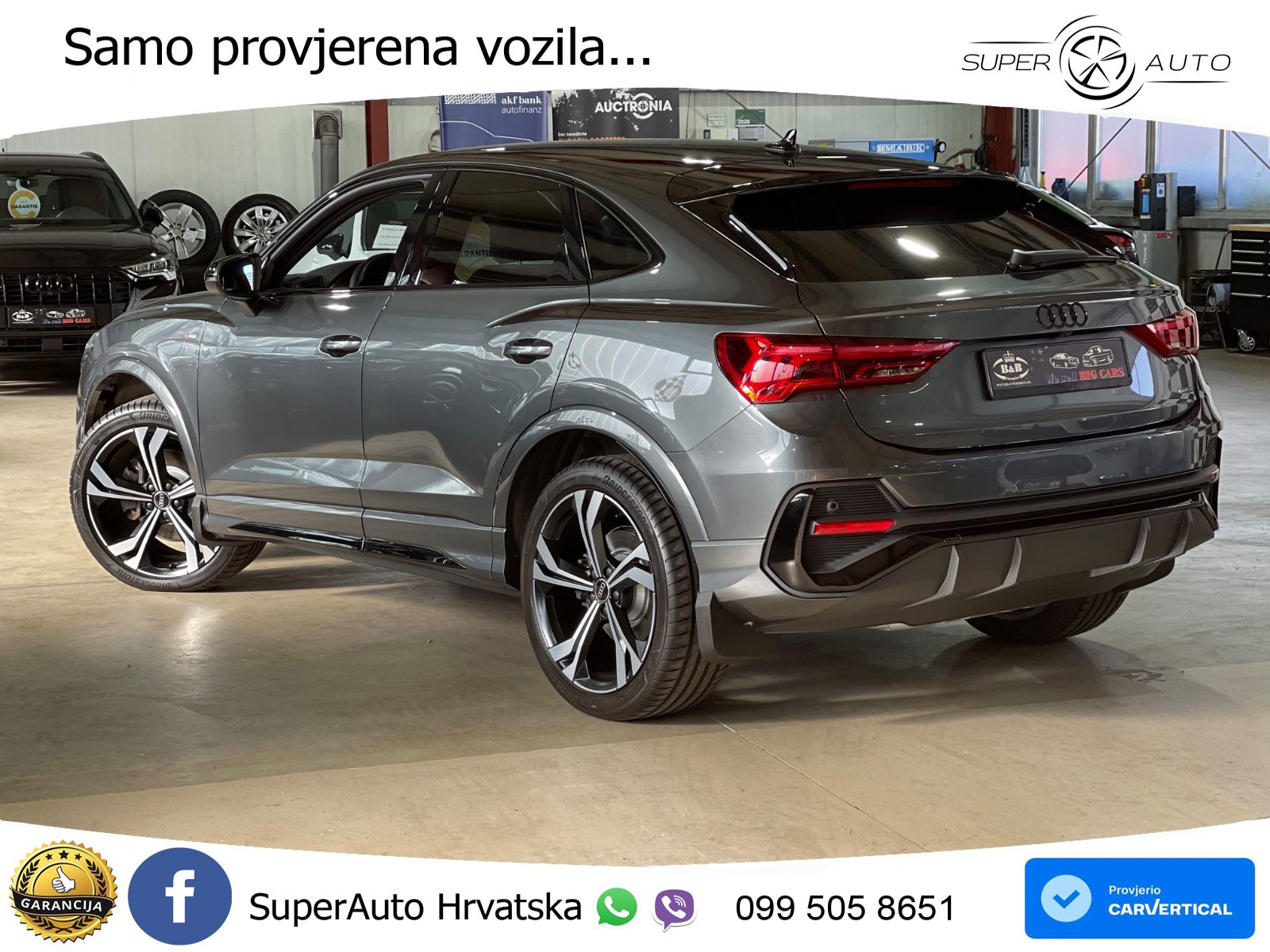 Audi Q3 Sportback 40 TFSI (190 KS) quattro S tronic S line LED+GR SJED+ACC