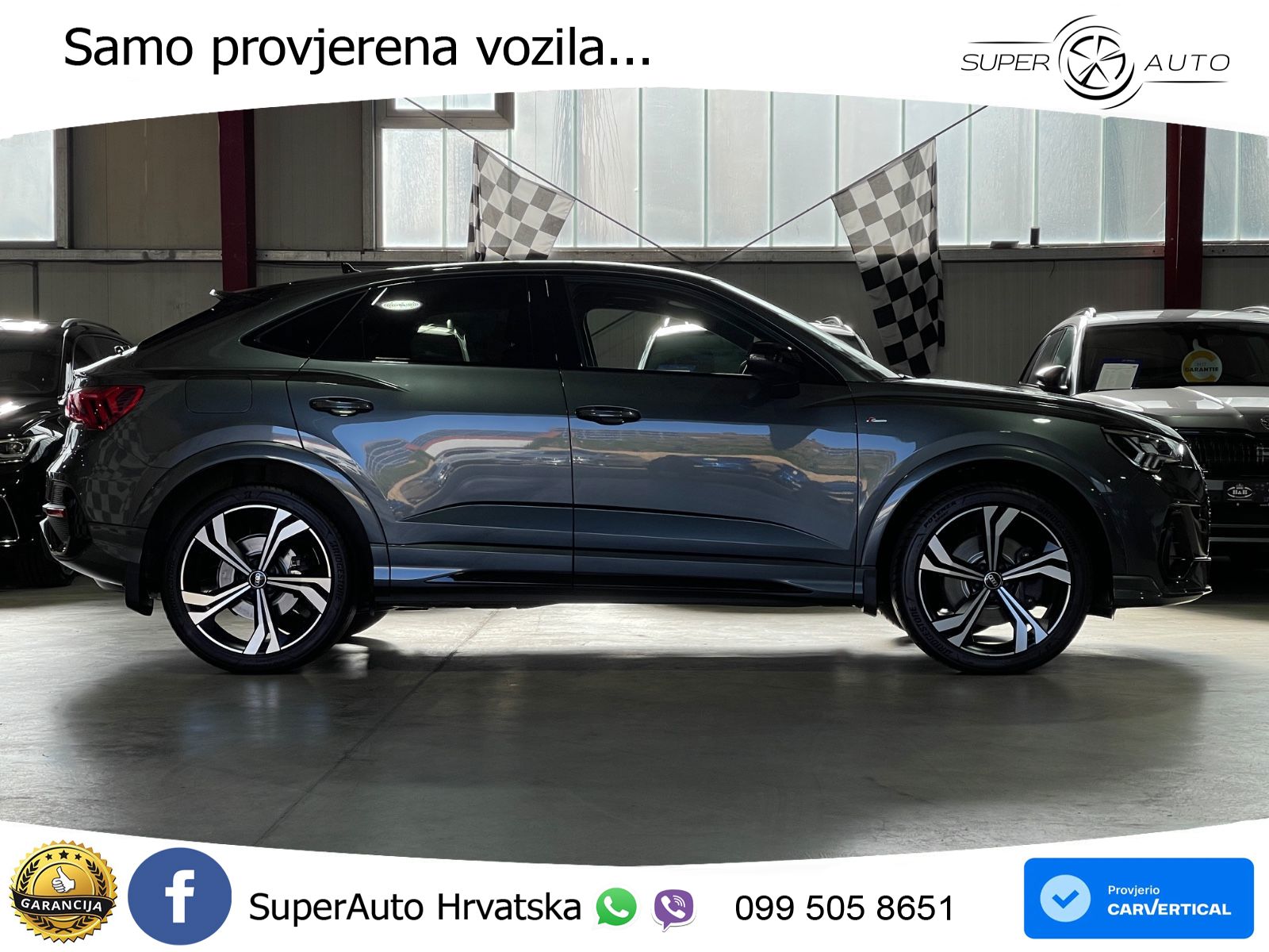 Audi Q3 Sportback 40 TFSI (190 KS) quattro S tronic S line LED+GR SJED+ACC