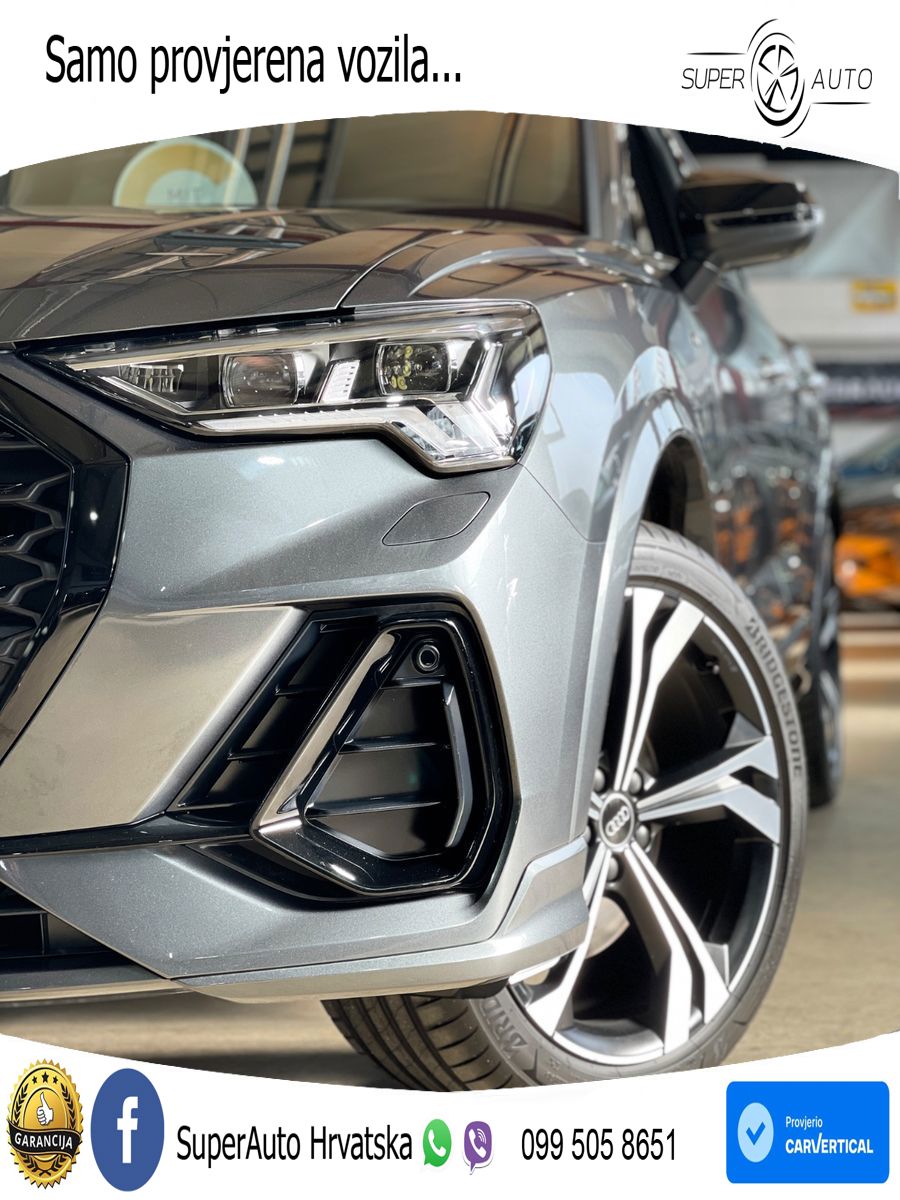 Audi Q3 Sportback 40 TFSI (190 KS) quattro S tronic S line LED+GR SJED+ACC