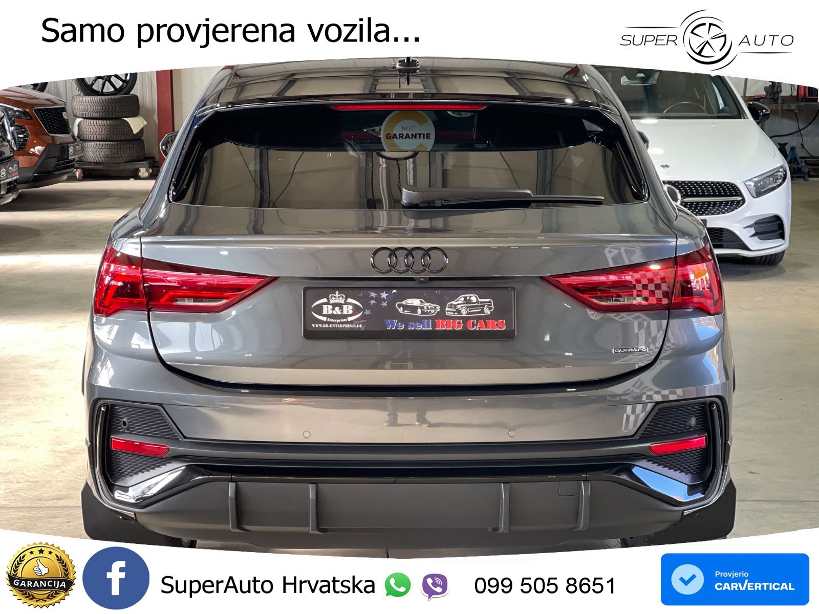 Audi Q3 Sportback 40 TFSI (190 KS) quattro S tronic S line LED+GR SJED+ACC