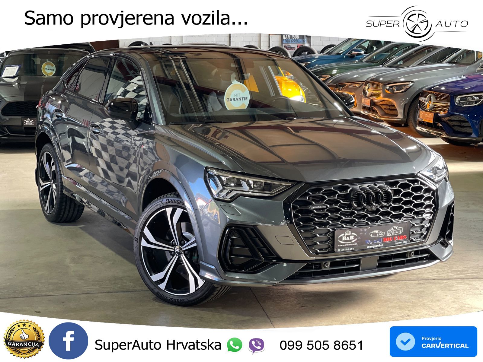 Audi Q3 Sportback 40 TFSI (190 KS) quattro S tronic S line LED+GR SJED+ACC