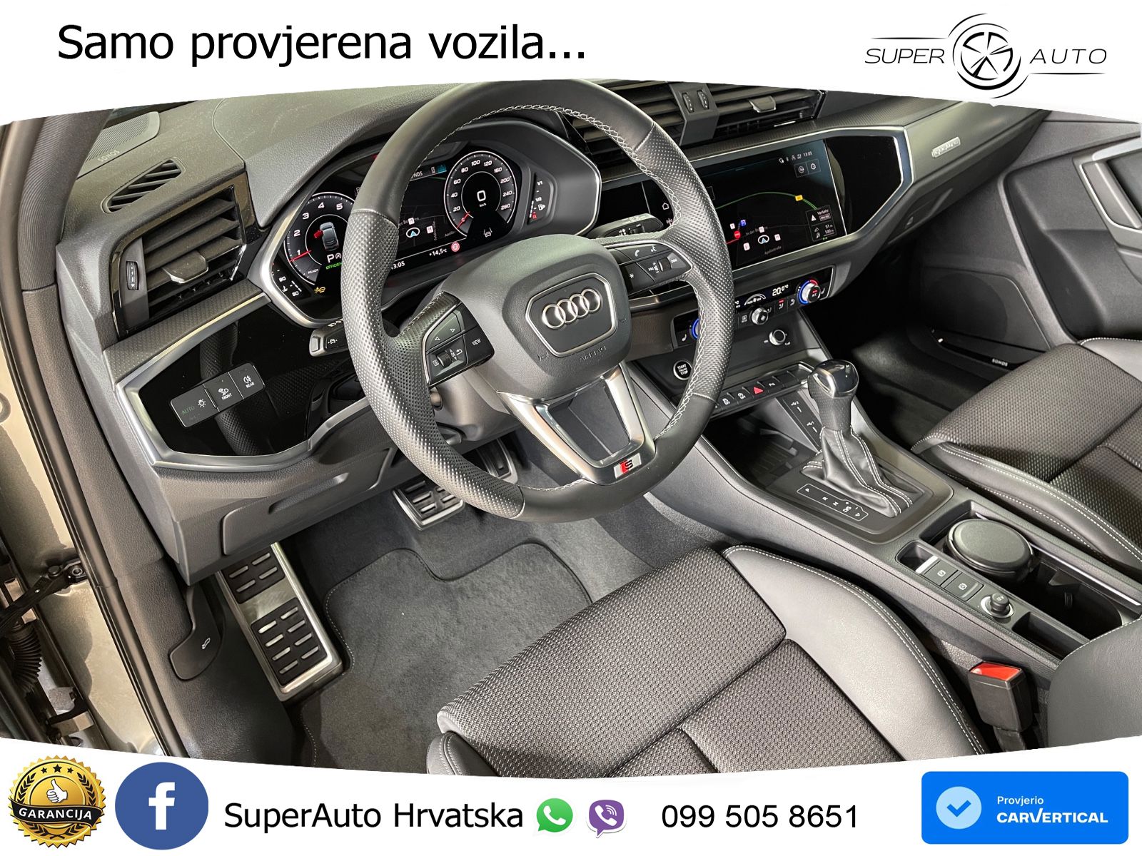 Audi Q3 Sportback 40 TFSI (190 KS) quattro S tronic S line LED+GR SJED+ACC