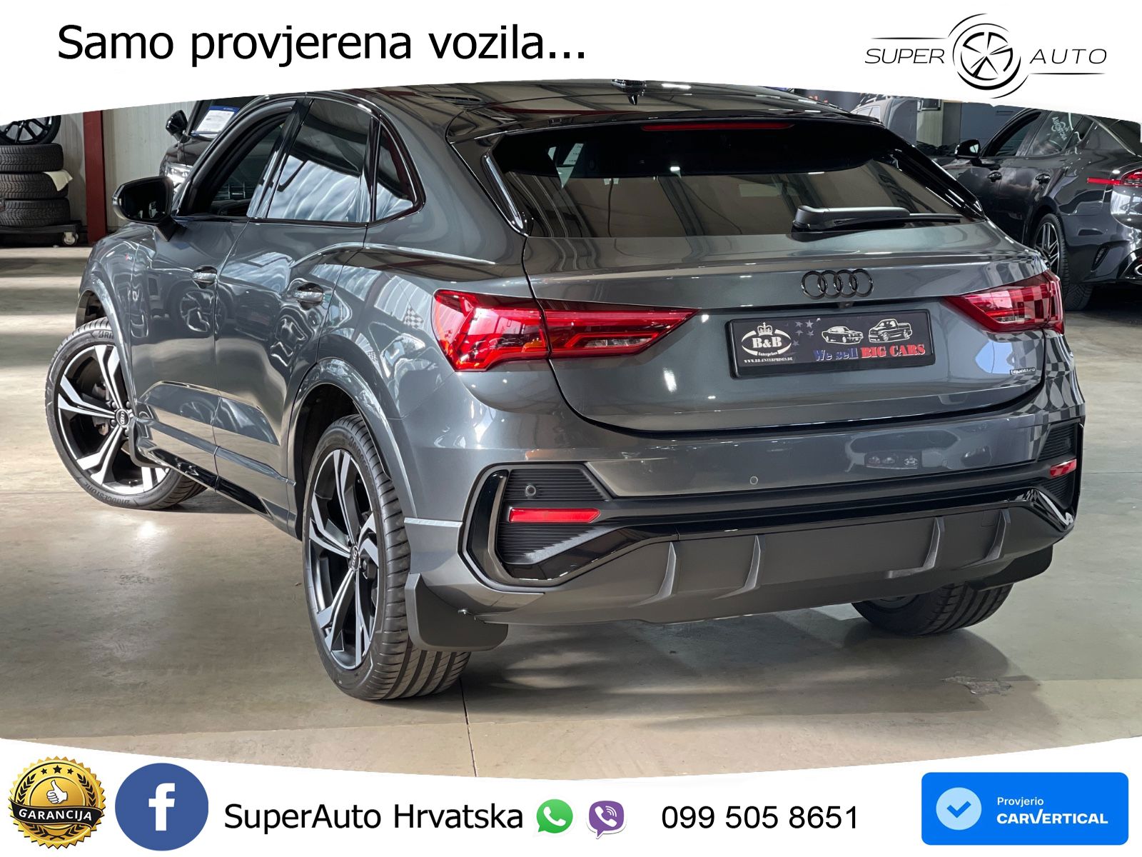 Audi Q3 Sportback 40 TFSI (190 KS) quattro S tronic S line LED+GR SJED+ACC