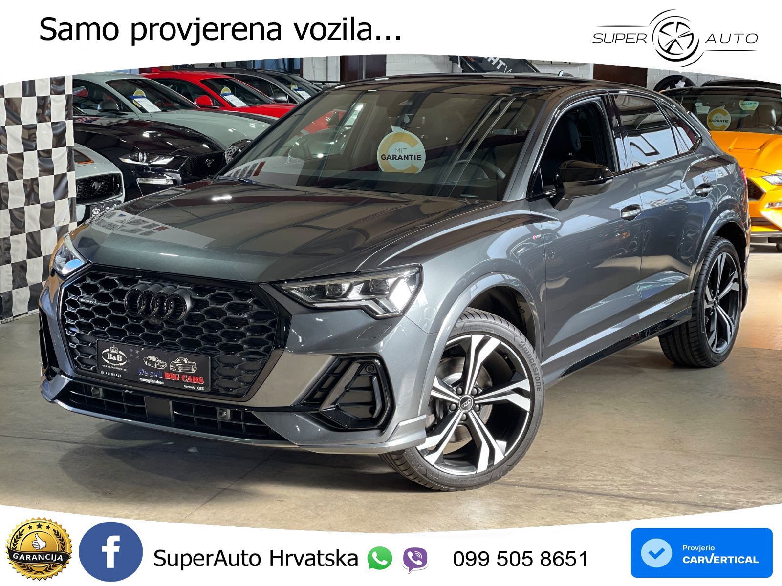 Audi Q3 Sportback 40 TFSI (190 KS) quattro S tronic S line LED+GR SJED+ACC