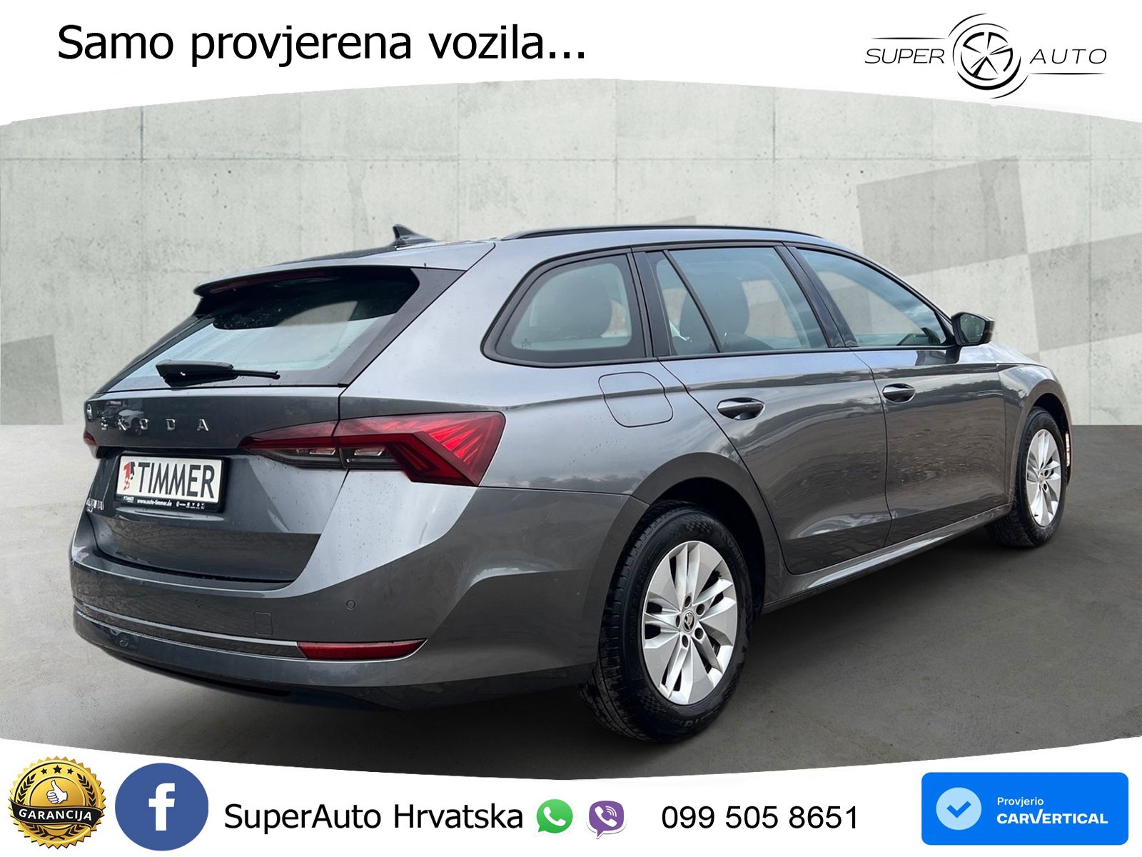 Škoda Octavia Combi 2.0 TDI (150 KS) DSG LED+GR SJED+ACC