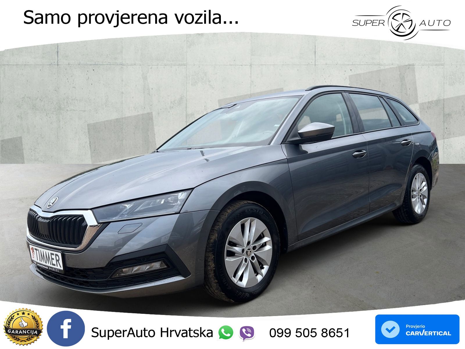 Škoda Octavia Combi 2.0 TDI (150 KS) DSG LED+GR SJED+ACC