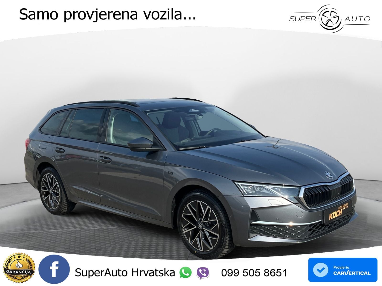 Škoda Octavia Combi 2.0 TDI (150 KS) DSG LED+GR SJED+ACC