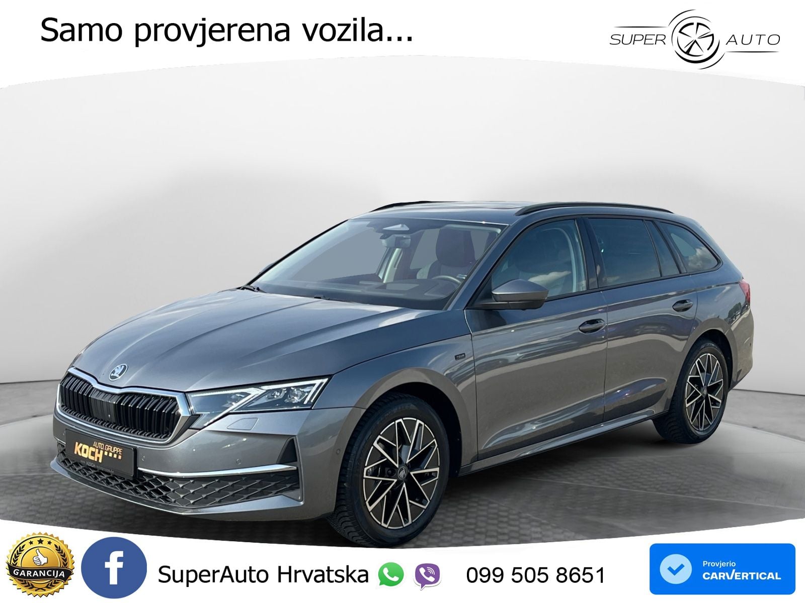 Škoda Octavia Combi 2.0 TDI (150 KS) DSG LED+GR SJED+ACC