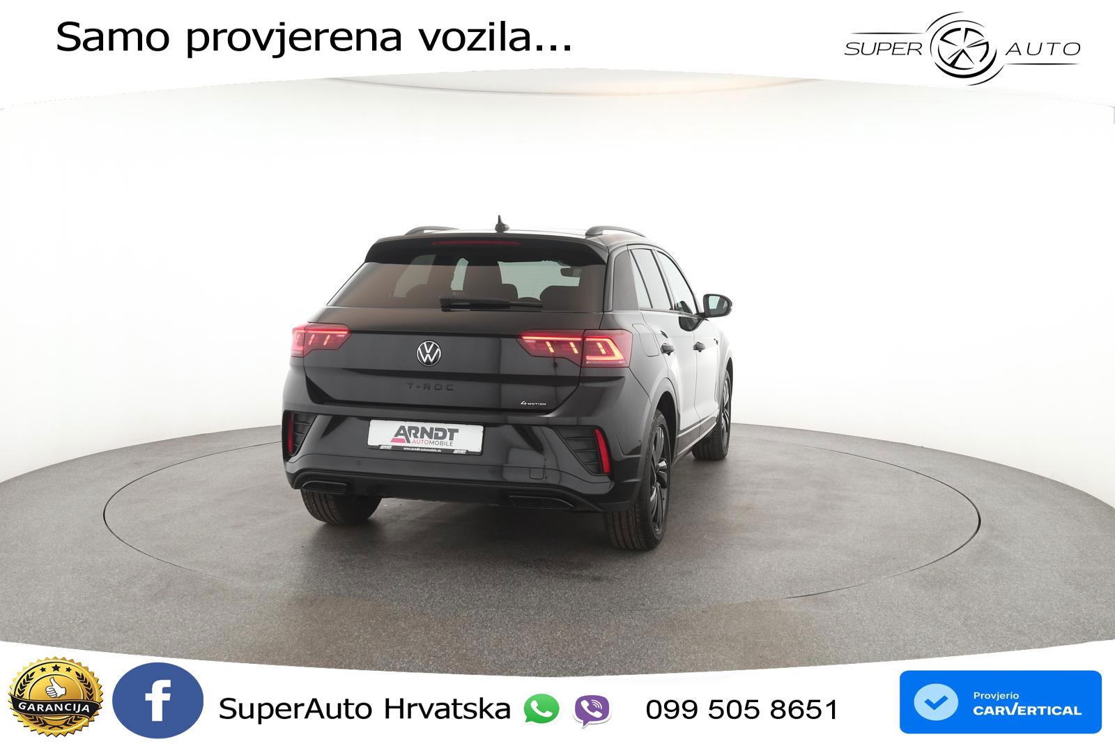 Volkswagen T-Roc 2.0 TSI (190 KS) 4M DSG R-Line MATRIX+GR SJED+KAM