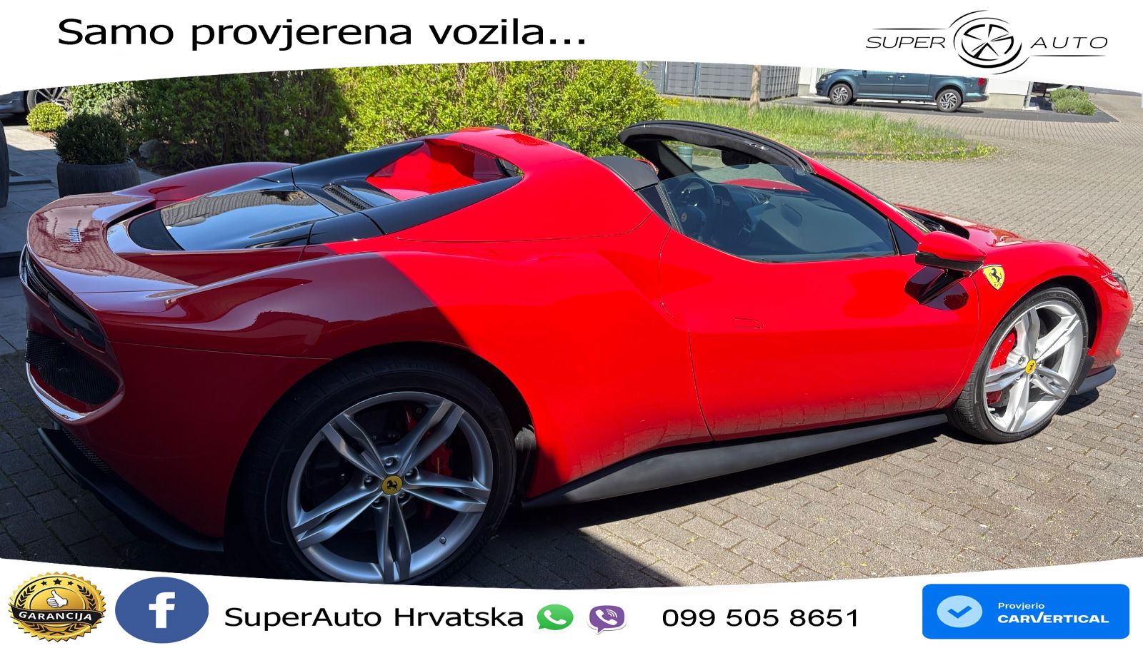Ferrari 296 GTS 3.0 V6 (830 KS) F1 DCT LED+ACC