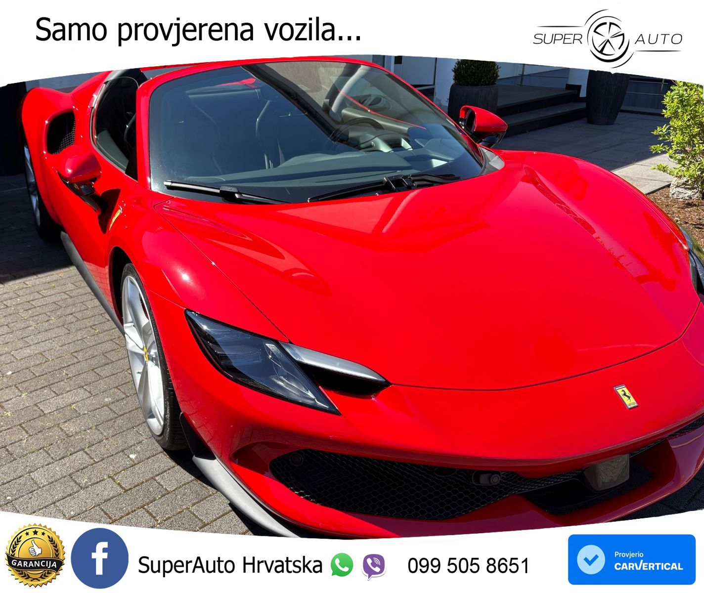 Ferrari 296 GTS 3.0 V6 (830 KS) F1 DCT LED+ACC