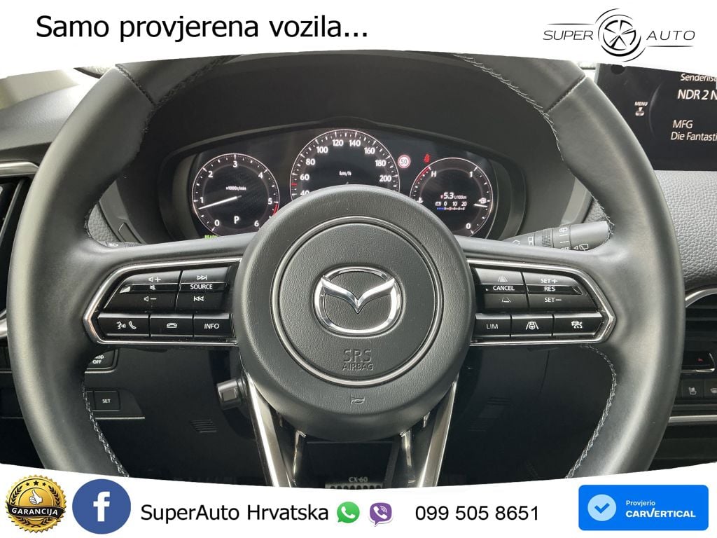 Mazda CX-60 3.3 e-Skyactiv D (254 KS) AWD Automatic LED+GR SJED+ACC