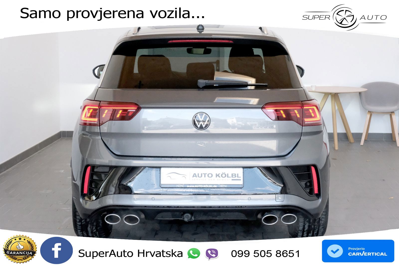 Volkswagen T-Roc I R 2.0 TSI (300 KS) OPF 4M DSG MATRIX+GR SJED+KAM