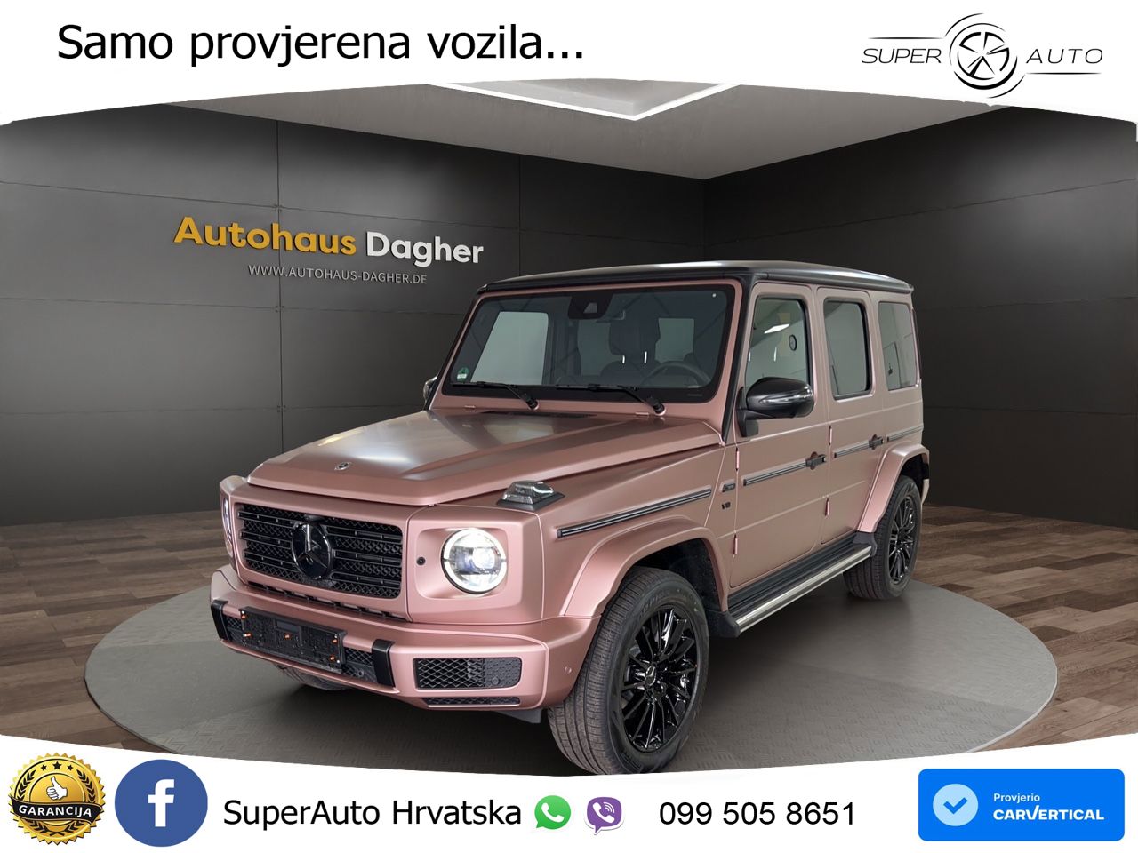 Mercedes G 500 Long V8 (422 KS) 4MATIC 9G-TRONIC LED+GR SJED+ACC