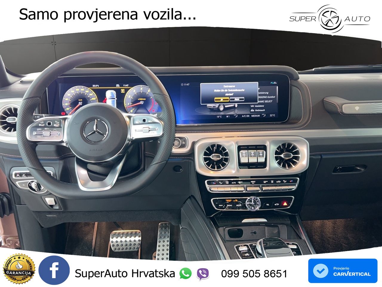 Mercedes G 500 Long V8 (422 KS) 4MATIC 9G-TRONIC LED+GR SJED+ACC