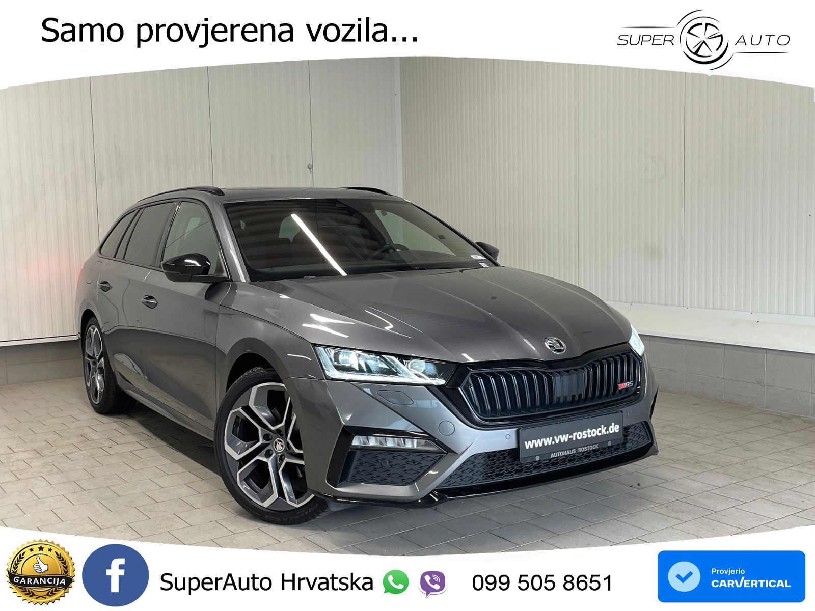 Škoda Octavia Combi RS 2.0 TDI (200 KS) DSG LED+GR SJED+ACC