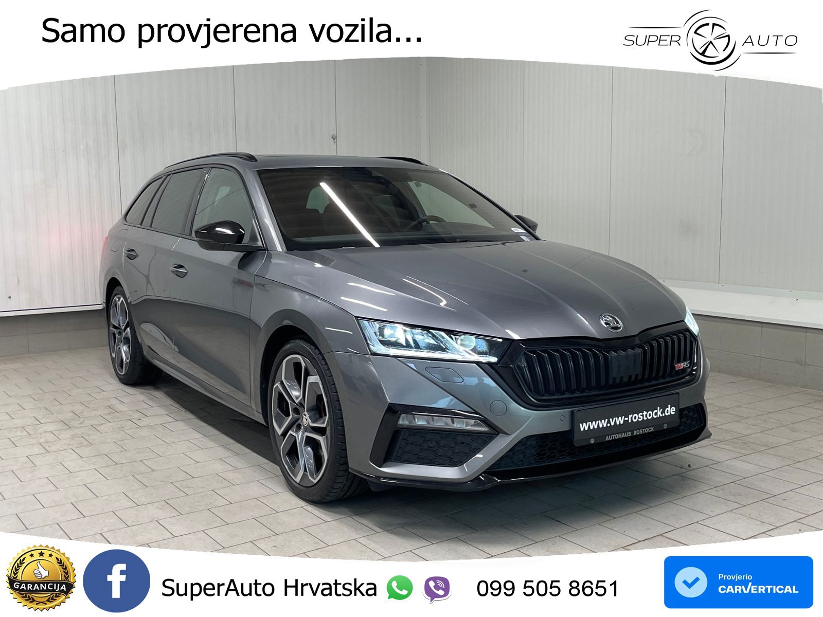 Škoda Octavia Combi RS 2.0 TDI (200 KS) DSG LED+GR SJED+ACC
