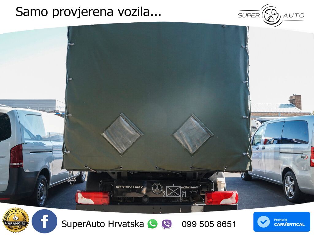 Mercedes-Benz Sprinter 319 CDI DoKa Pritsche 4x4 Automatik LED 190 KS