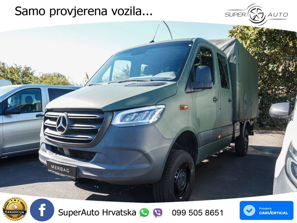 Mercedes-Benz Sprinter 319 CDI DoKa Pritsche 4x4 Automatik LED 190 KS