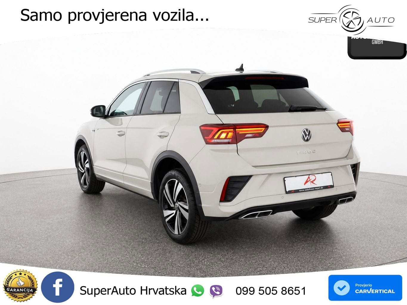 Volkswagen T-Roc 1.5 TSI (150 KS) DSG R-Line LED+GR SJED+ACC