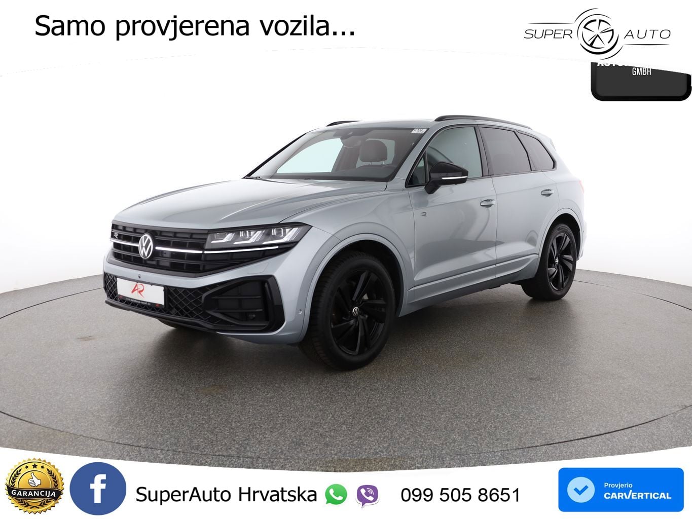 Volkswagen Touareg 3.0 V6 TDI (286 KS) 4MOTION Tiptronic R-Line ZRAČNI+ACC+GR SJED+KAM+PANO