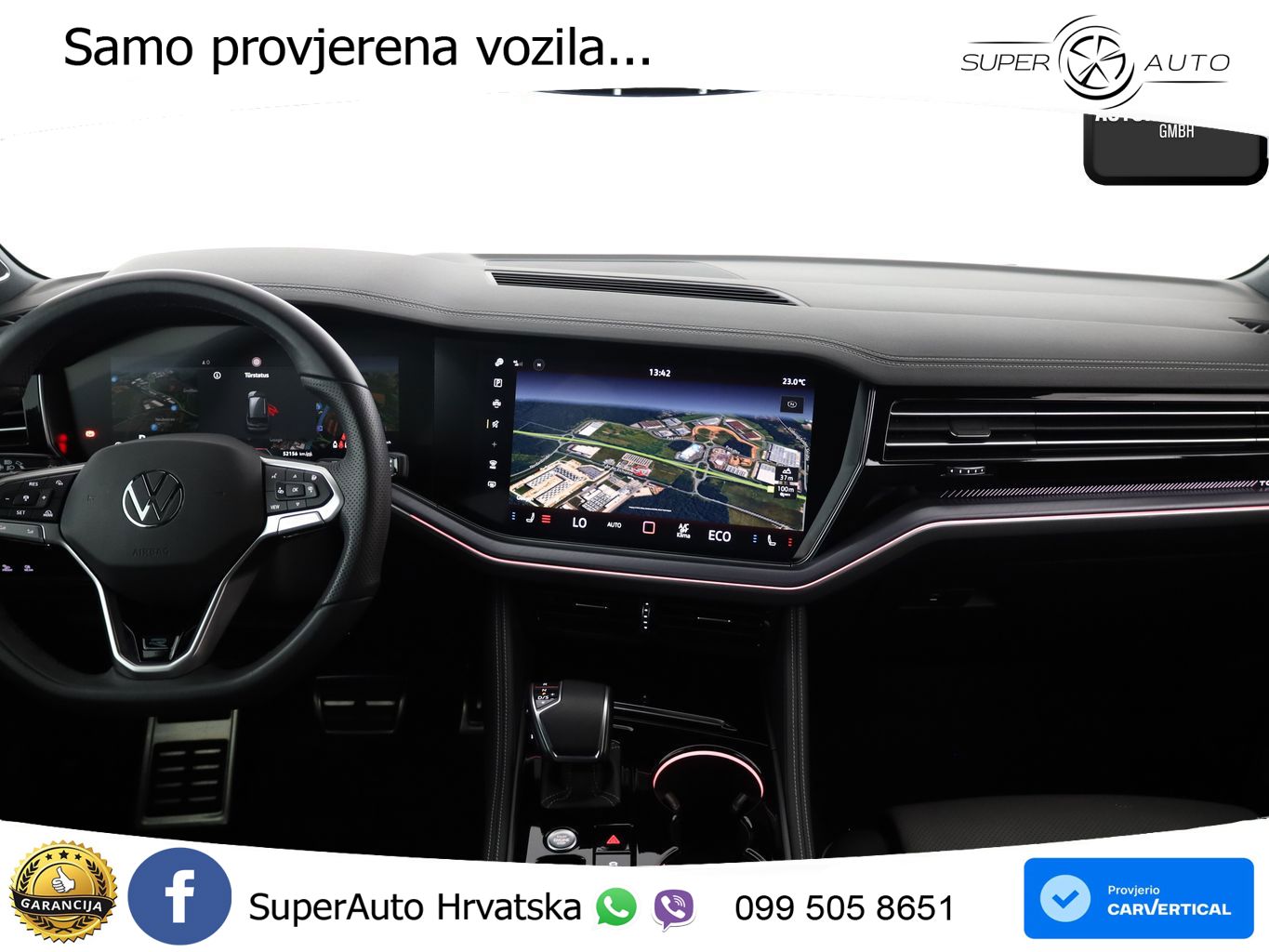 Volkswagen Touareg 3.0 V6 TDI (286 KS) 4MOTION Tiptronic R-Line ZRAČNI+ACC+GR SJED+KAM+PANO