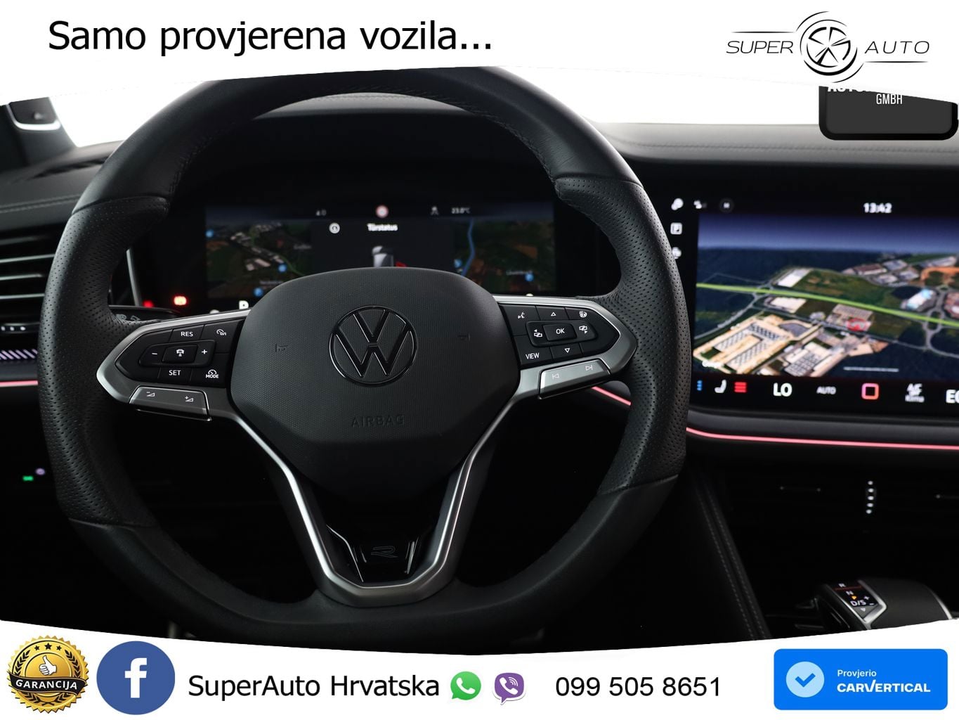 Volkswagen Touareg 3.0 V6 TDI (286 KS) 4MOTION Tiptronic R-Line ZRAČNI+ACC+GR SJED+KAM+PANO