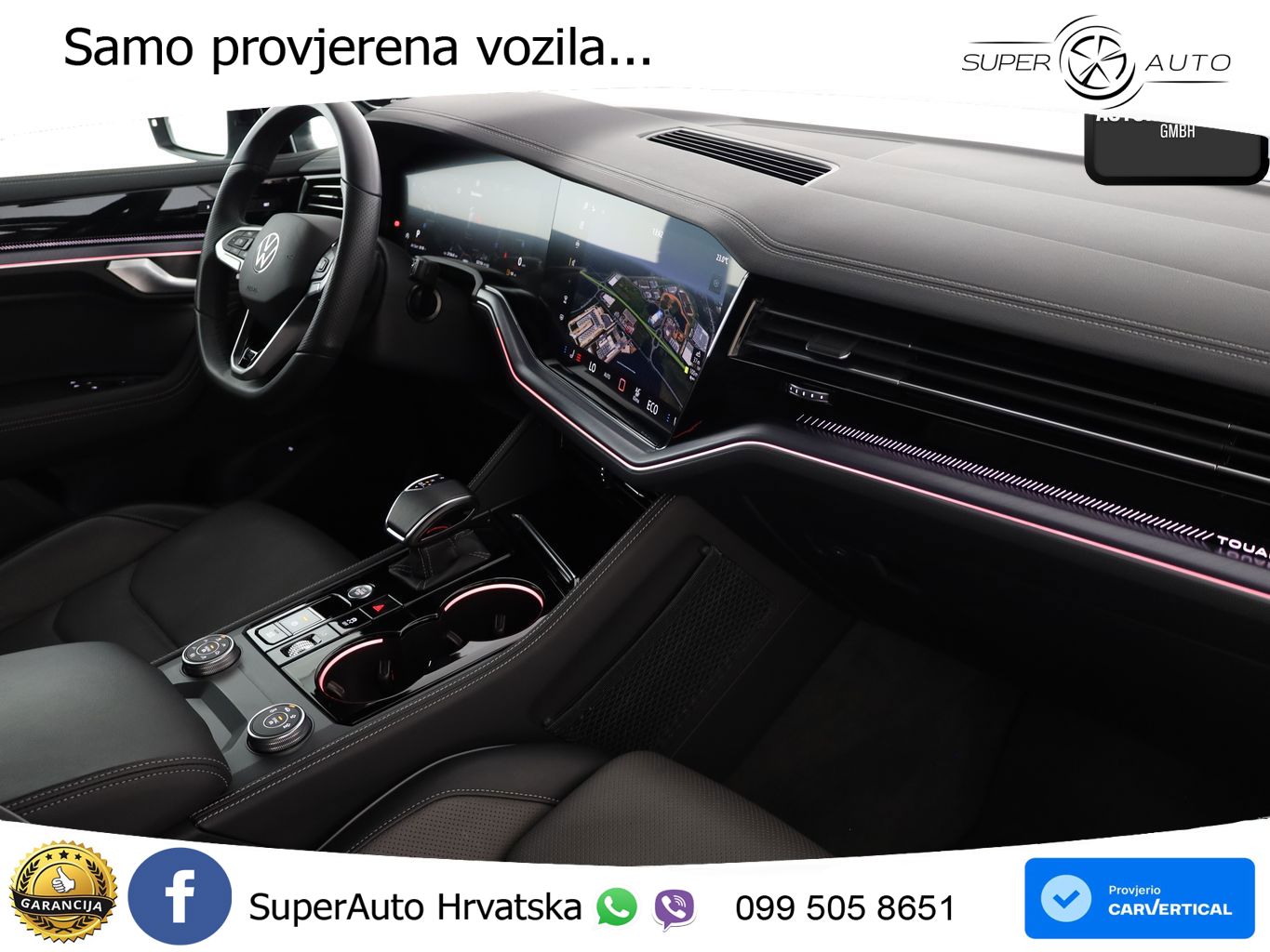 Volkswagen Touareg 3.0 V6 TDI (286 KS) 4MOTION Tiptronic R-Line ZRAČNI+ACC+GR SJED+KAM+PANO