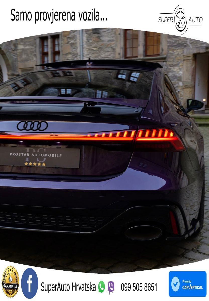 Audi RS7 4.0 TFSI V8 (600 KS) quattro tiptronic LED+GR SJED+ACC
