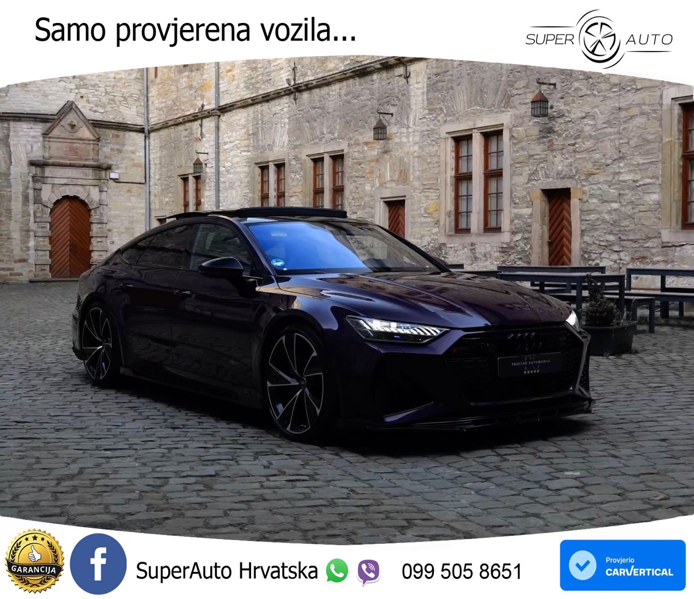 Audi RS7 4.0 TFSI V8 (600 KS) quattro tiptronic LED+GR SJED+ACC