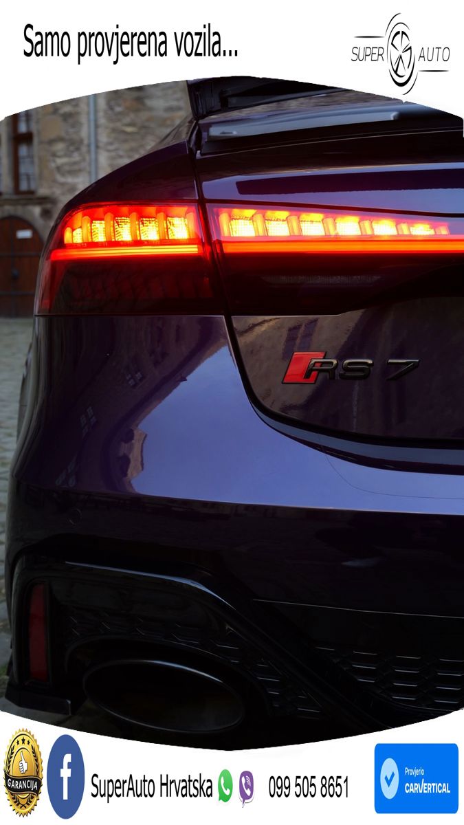 Audi RS7 4.0 TFSI V8 (600 KS) quattro tiptronic LED+GR SJED+ACC