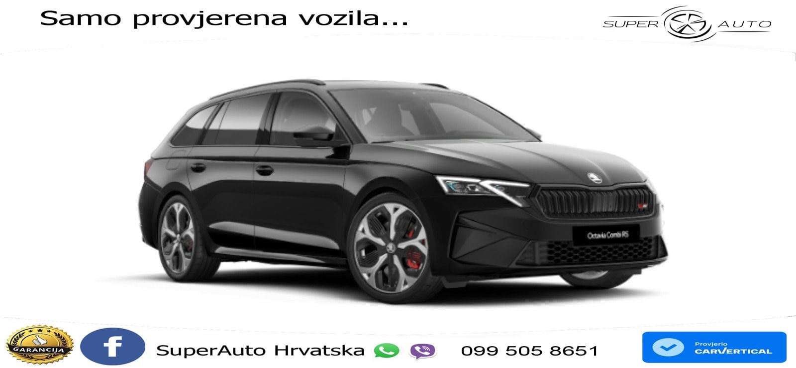 Škoda Octavia Combi RS 2.0 TSI (265 KS) DSG LED+GR SJED+ACC