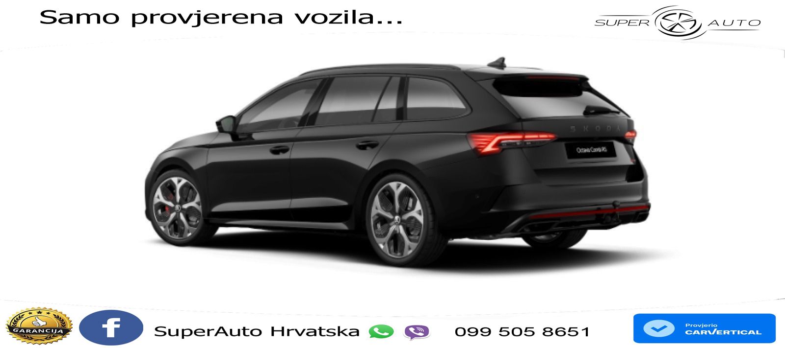 Škoda Octavia Combi RS 2.0 TSI (265 KS) DSG LED+GR SJED+ACC