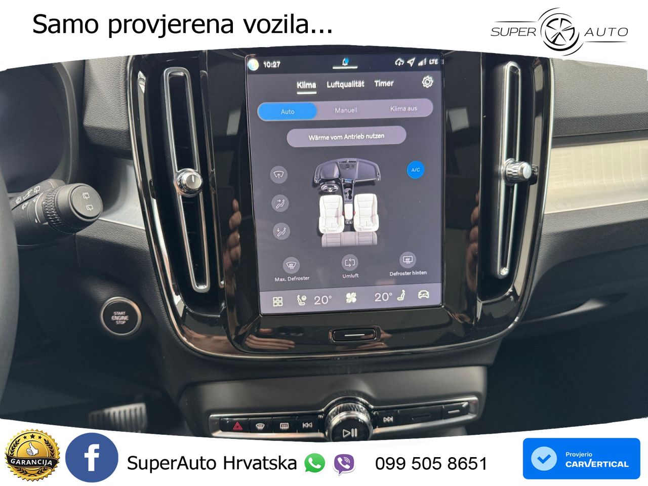 Volvo XC40 2.0 B3 163 KS Automatic ACC+GR SJED+360+PANO