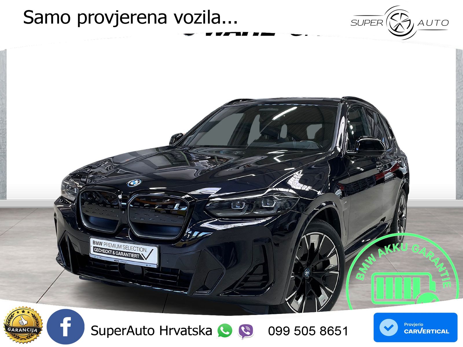 BMW iX3 80 kWh (286 KS) M Sport ACC+HEAD+GR SJED+360+PANO